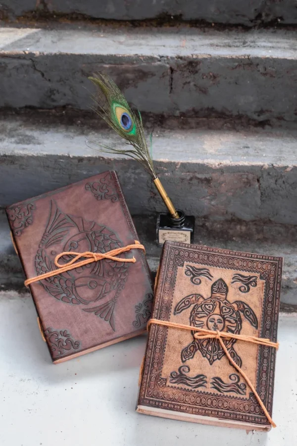 Spiral Bound Handmade Leather Diaries