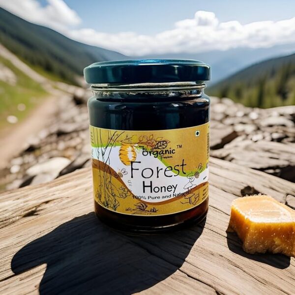 Wild Forest Honey By The Organic Fusion | 100% Natural Unprocessed Honey, Collected From Deep Forest Apis Dorsata (250 Grams)