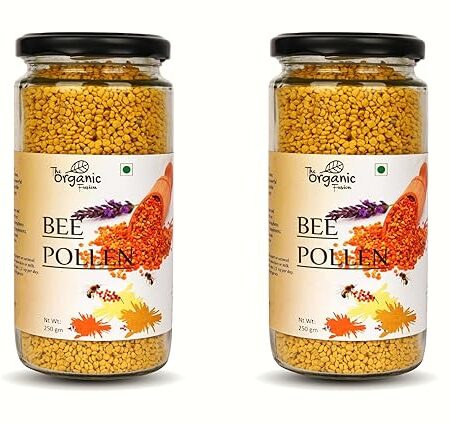 The Organic Fusion Natural Bee Pollen Granules|100% Raw Natural Bee Pollen (500Gms) Pack Of 2X250Gms