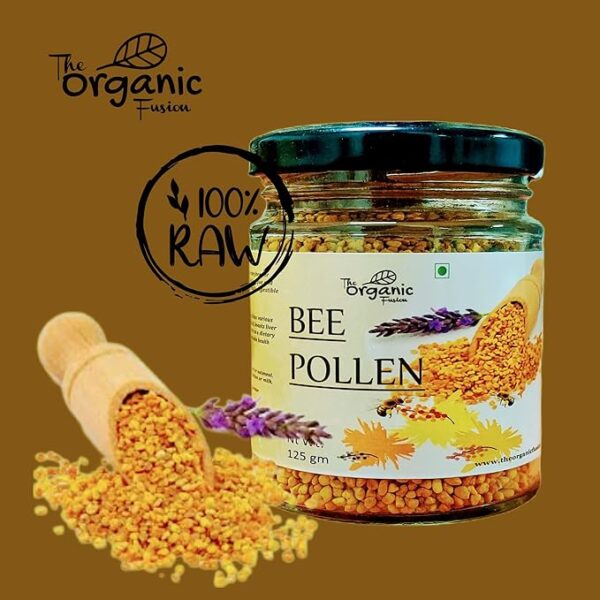 The organic fusion Natural Bee Pollen | 100% Raw Natural Bee Pollen (125 gms)