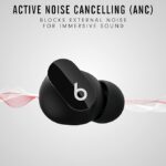 Beats Studio Buds – True Wireless Noise Cancelling in Ear Earbuds – Ipx4 Rating, Sweat Resistant Earphones, Compatible with Apple & Android, Class 1 Bluetooth, Built-in Microphone – Black