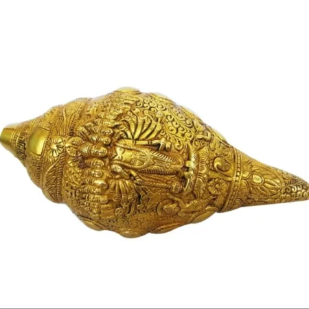 Natural Brass Vishnu Shankha, For Pooja