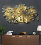 Golden Mild Steel Decorative Wall Decor, Size: 24*42INCHES