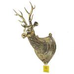 Golden Unique Brass Deer Head Handmade Art, For Home