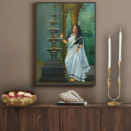 Timeless elegance (oil painting on canvas)